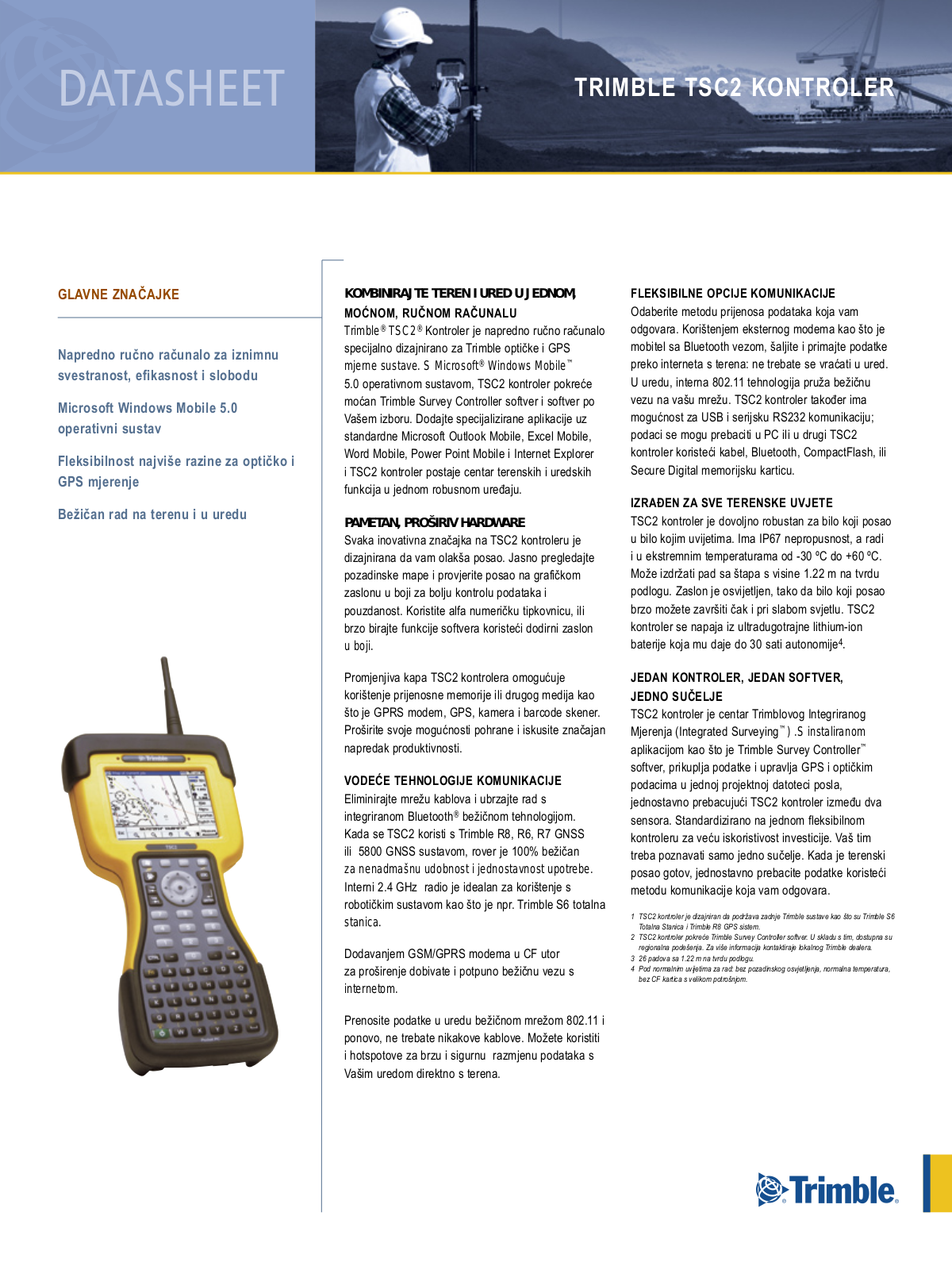 Trimble TSC2 DATASHEET