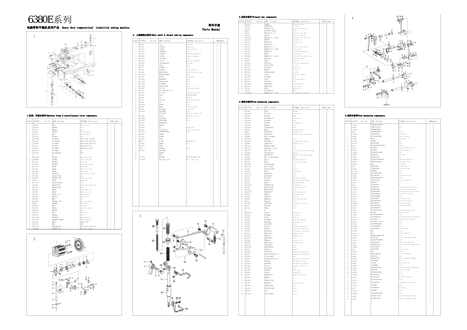 Jack 6380E Parts Book