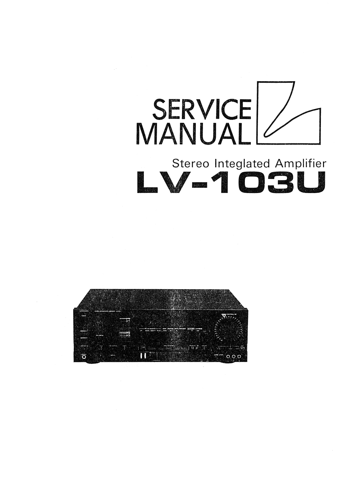 Luxman LV-103-U Service manual