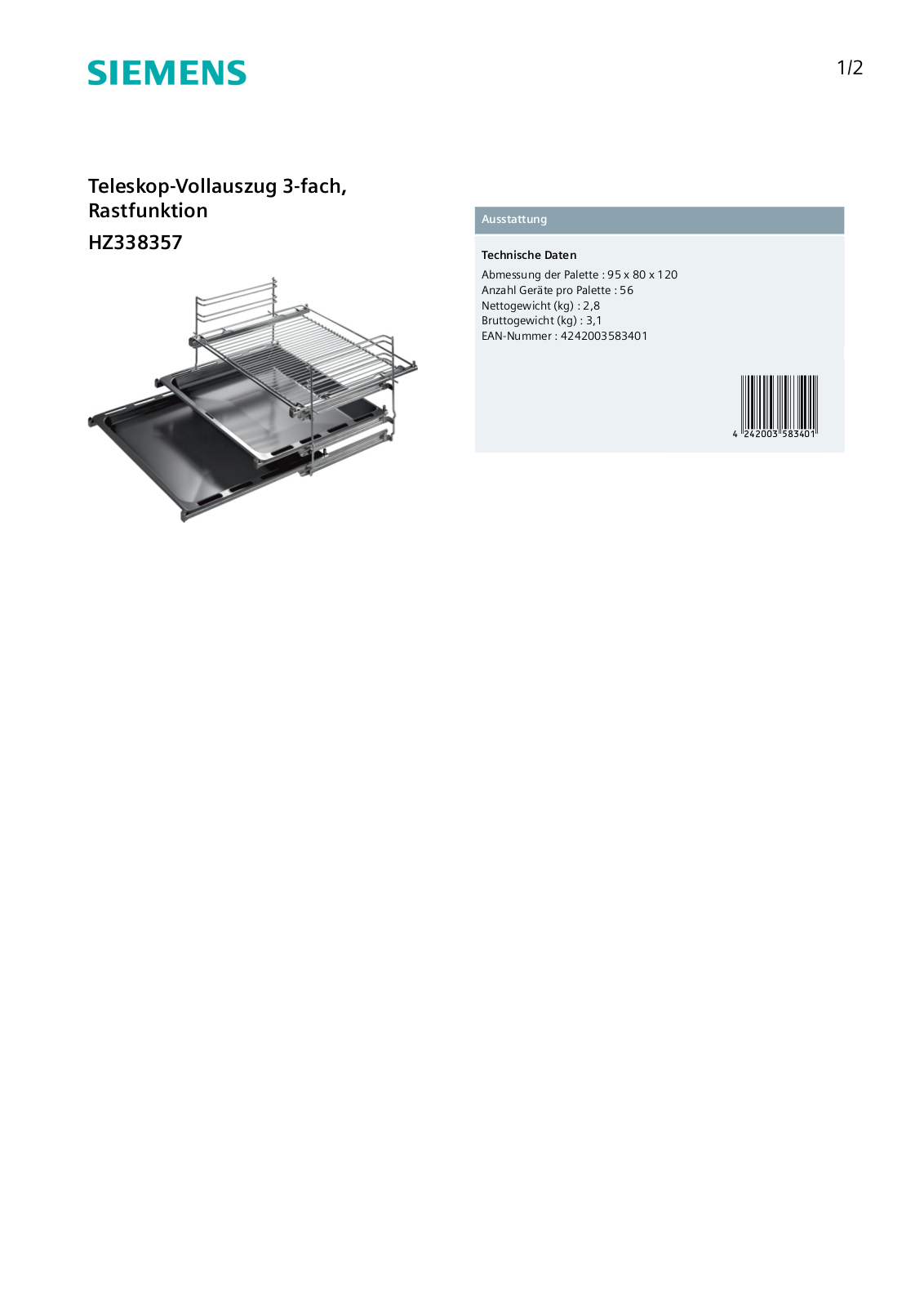 Siemens HZ338357 User Manual