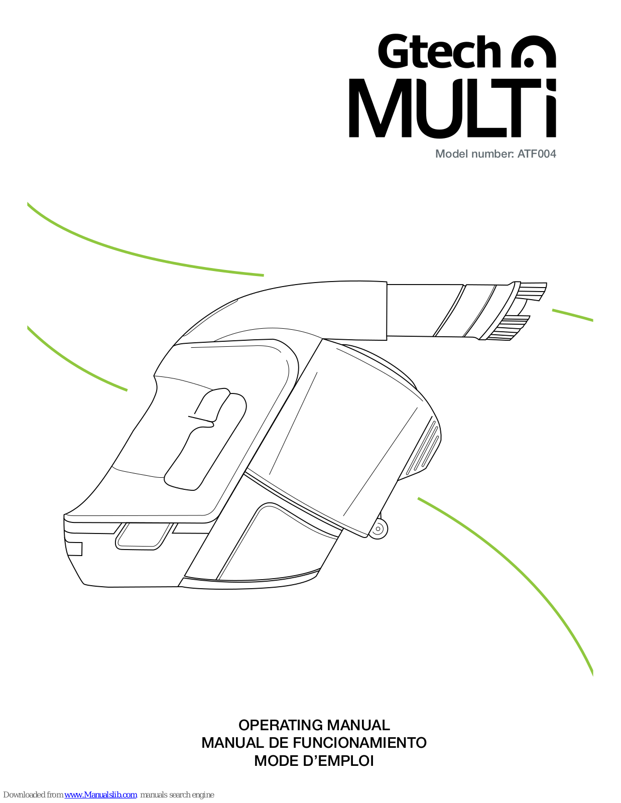 Gtech Multi ATF004 Operating Manual