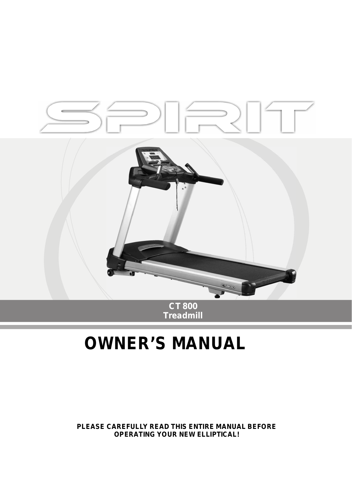 Spirit CT 800 User Manual