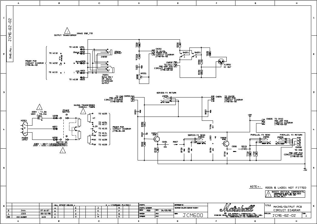 Marshall jcm6 schematic