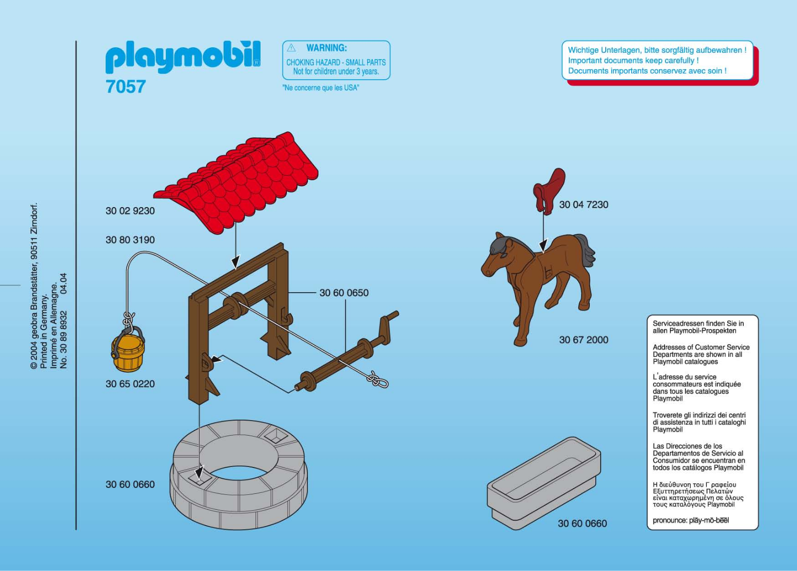 Playmobil 7057 Instructions