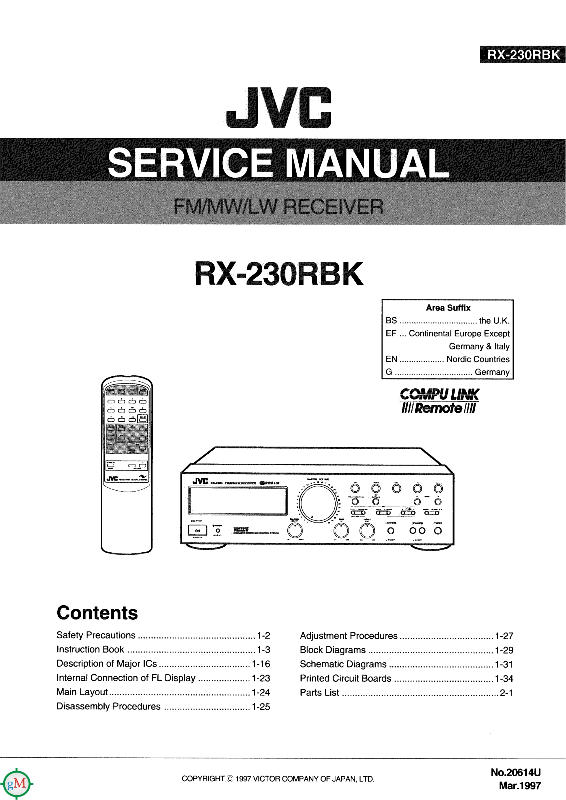 JVC RX-230-RBK Service manual