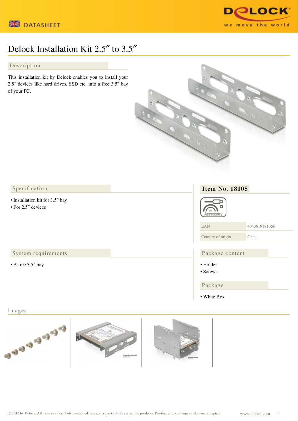 DeLOCK 18105 User Manual