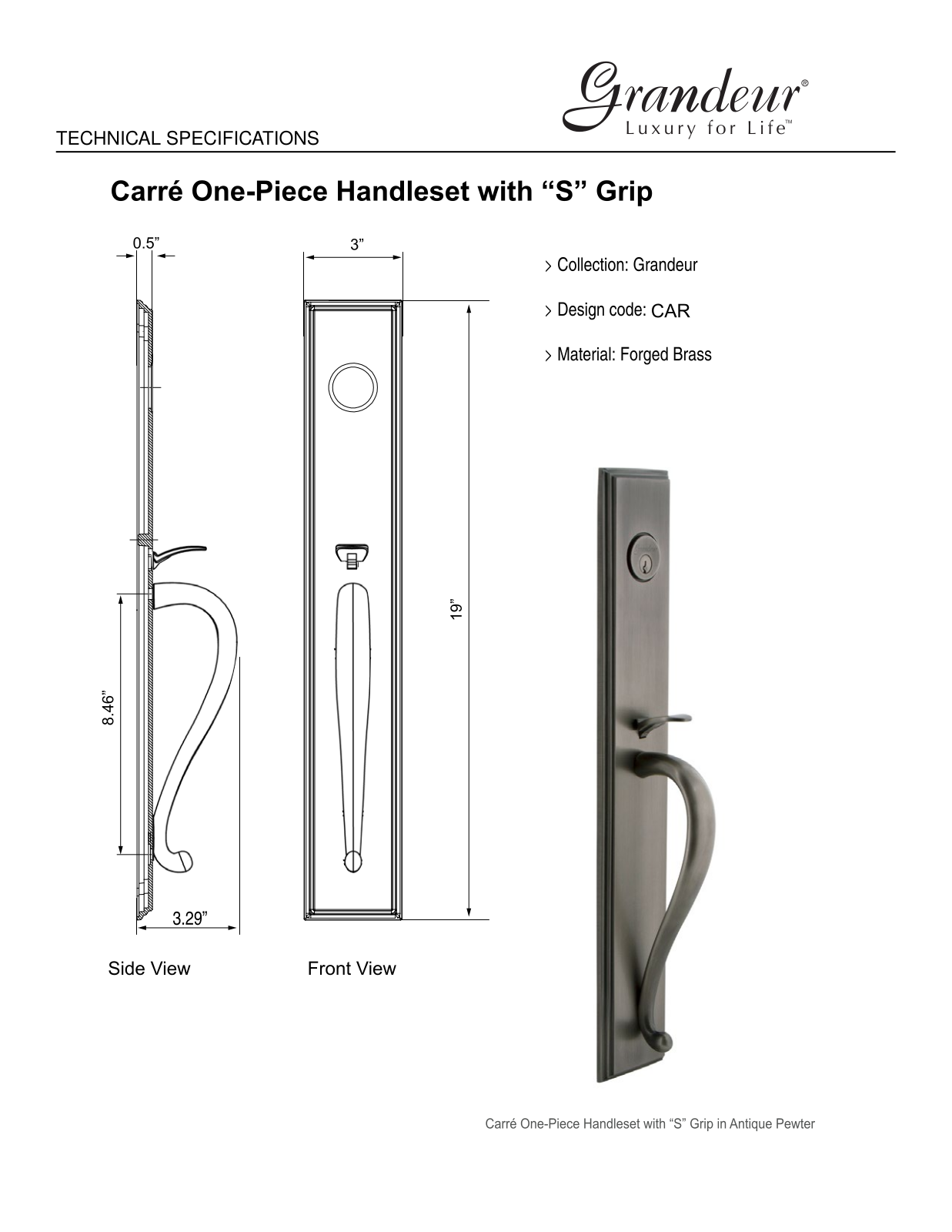 Grandeur GAKD5223, GAKD8427 Specifications - ManualMachine.com