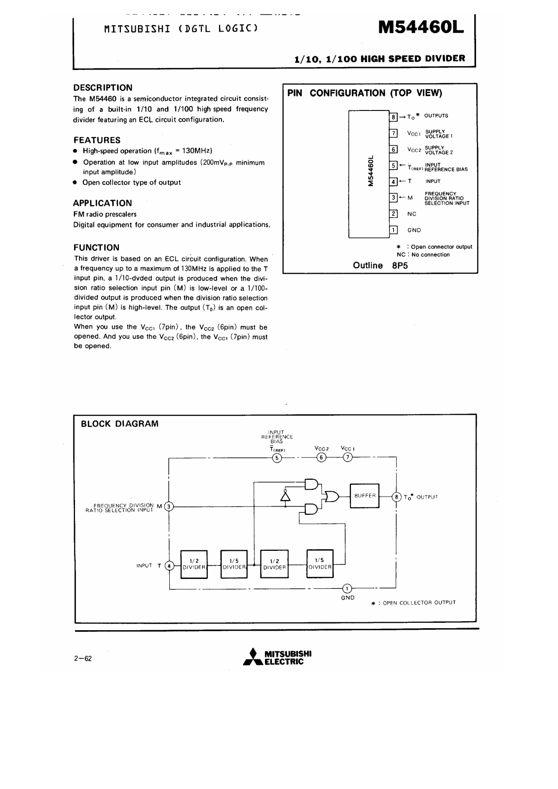 Datasheets M54460L Datasheet - ManualMachine.com