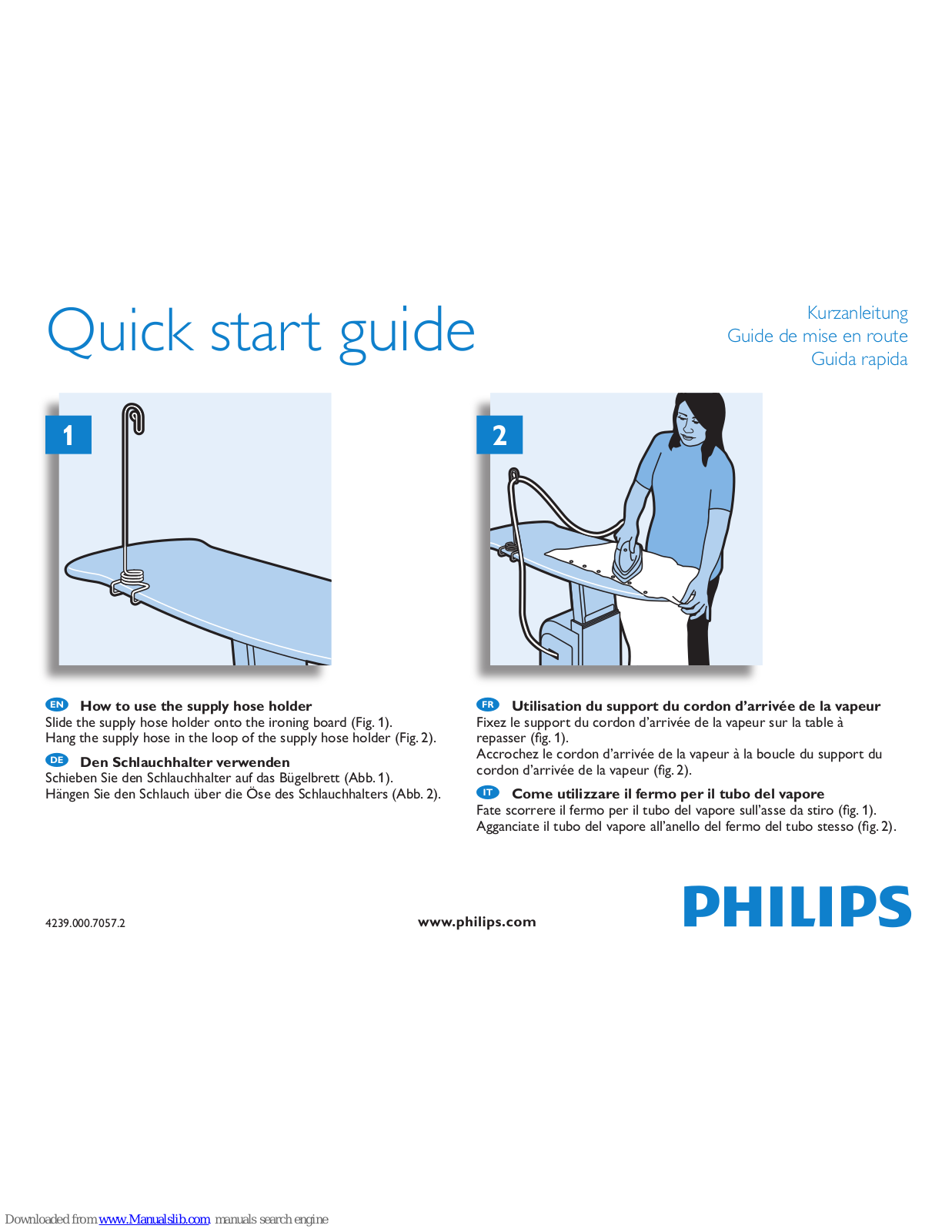 Philips GC9920/05, GC9920/25, GC9920/27 Quick Start Manual