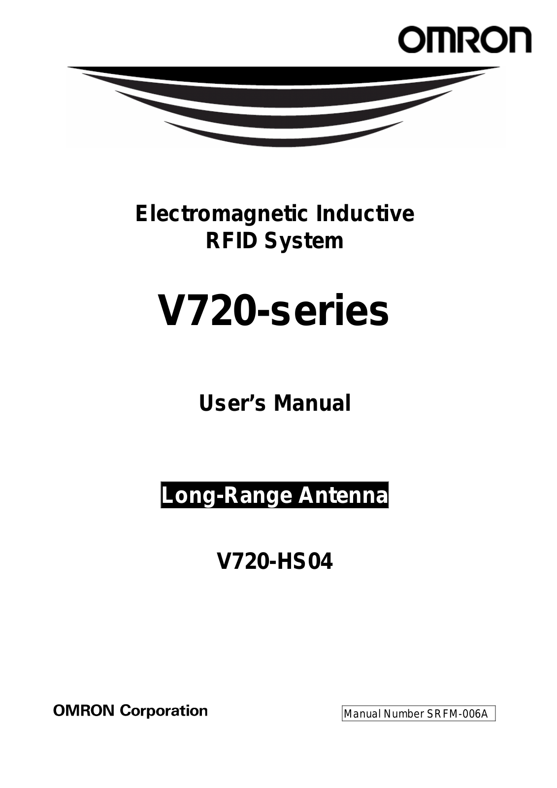 Omron V720, V720-HS04 User Manual