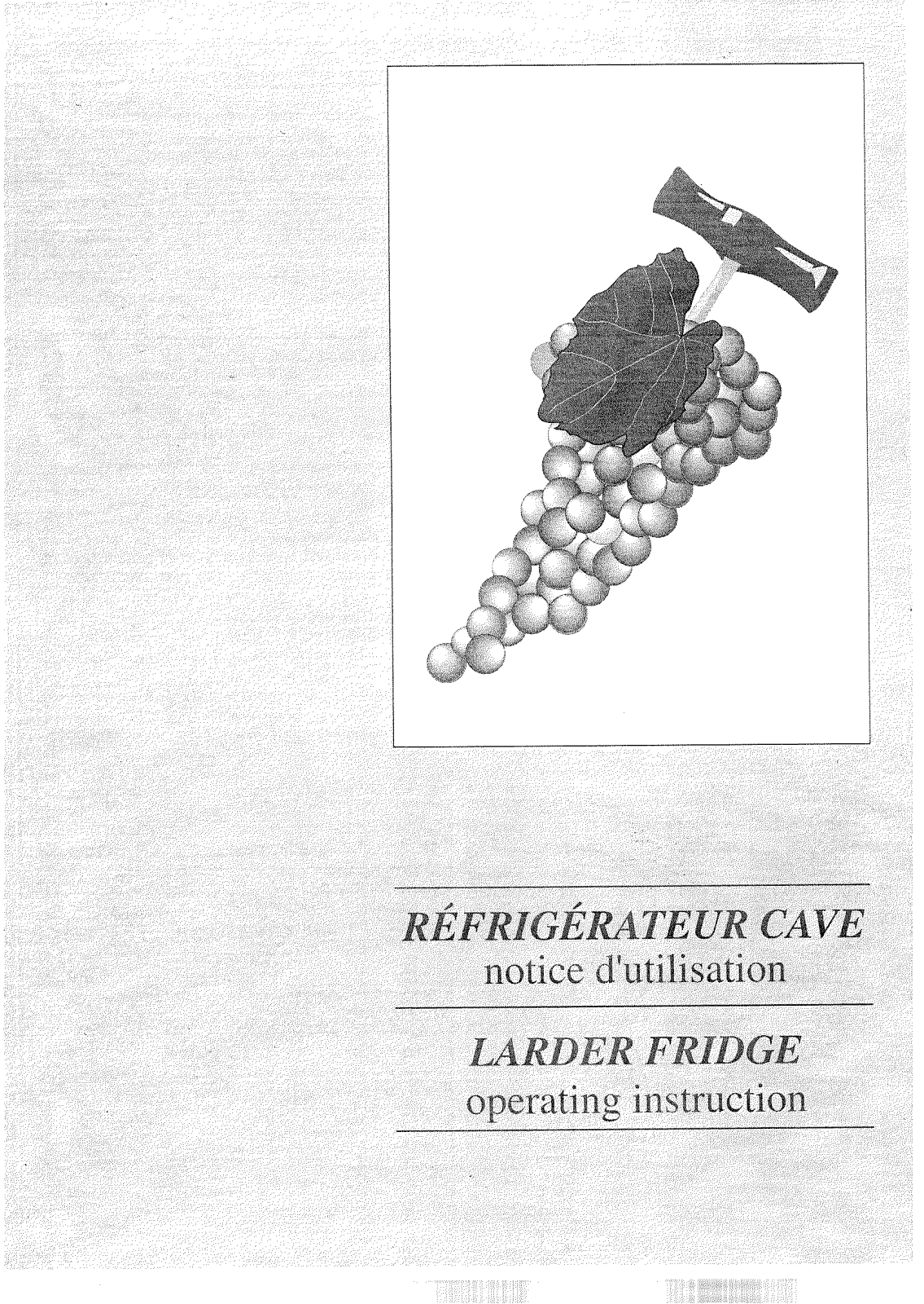 BRANDT CAVA20 User Manual