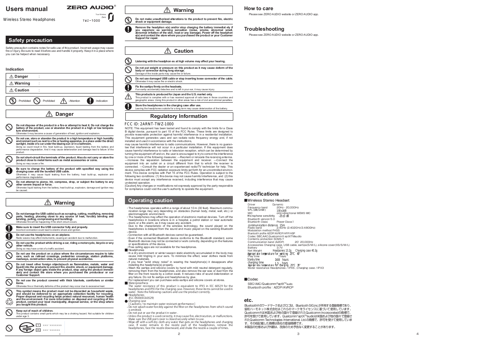 KYOWA HARMONET TWZ 1000 User Manual