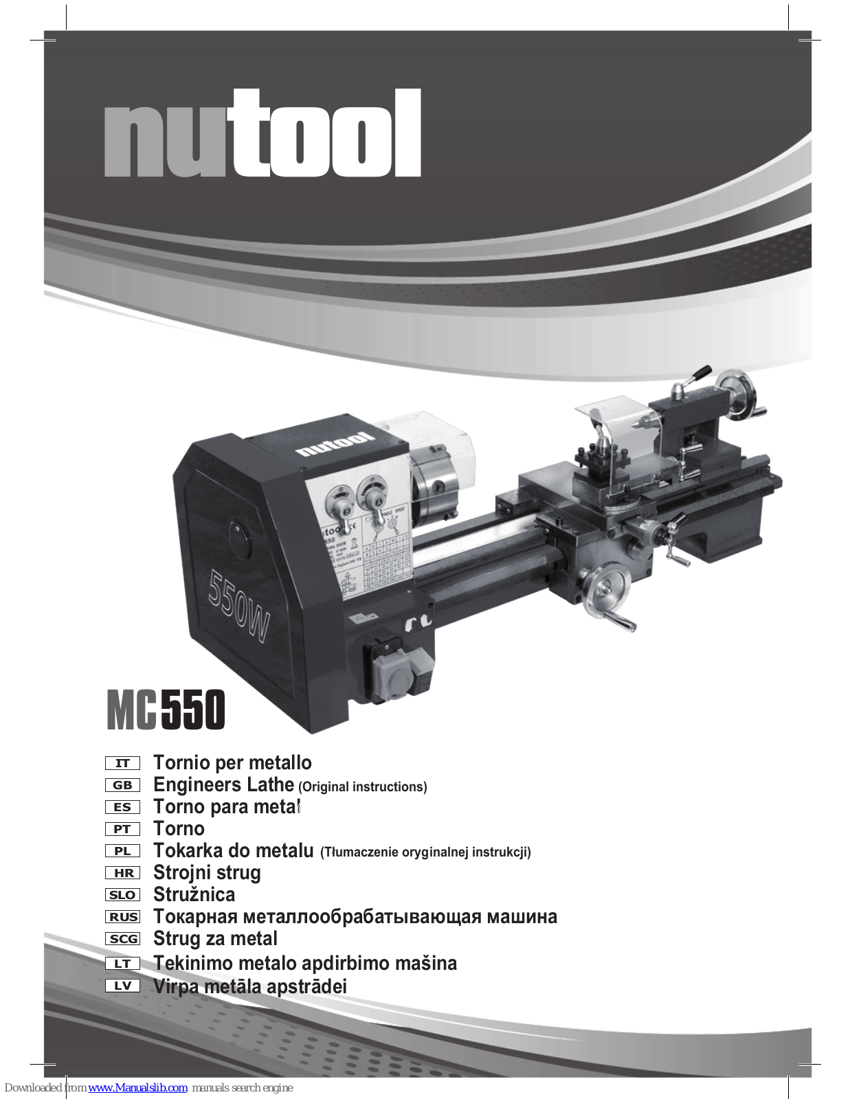 NUTOOL MC550 Owner's Manual - ManualMachine.com