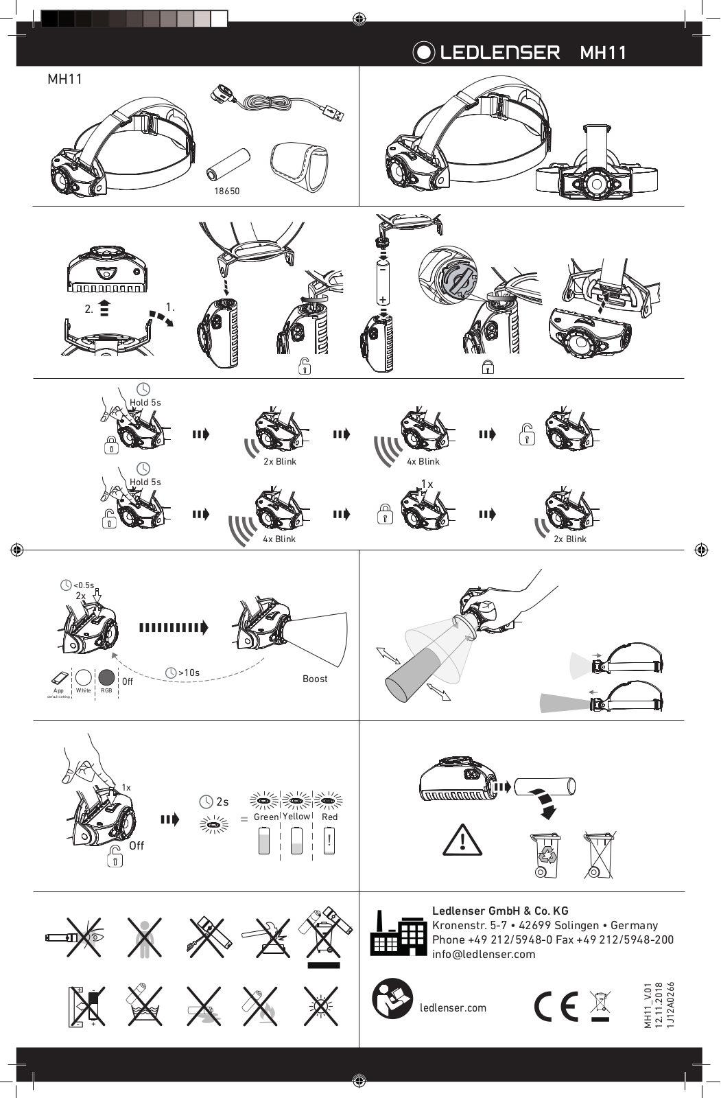 Led Lenser MH11 operation manual