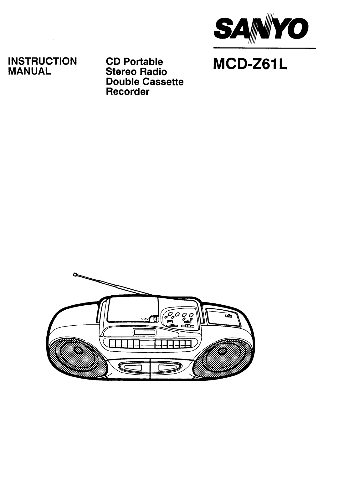 Sanyo MCD-Z61L Instruction Manual