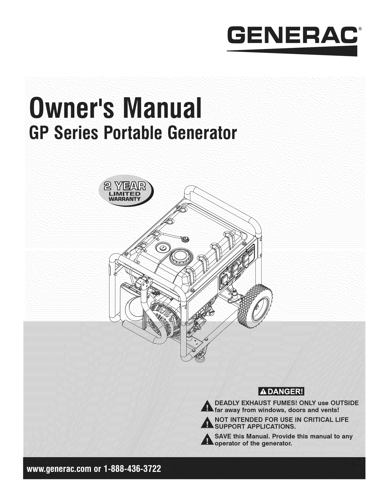 Generac GP5500-5939-6, 5939-6 Owner’s Manual