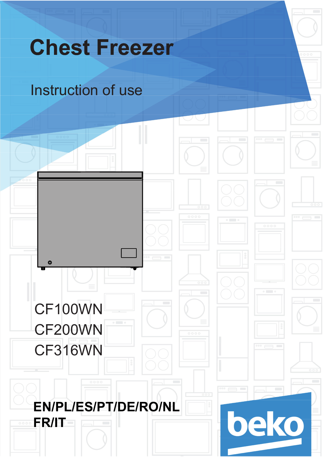 Beko CF200WN, CF100WN, CF316WN User Manual