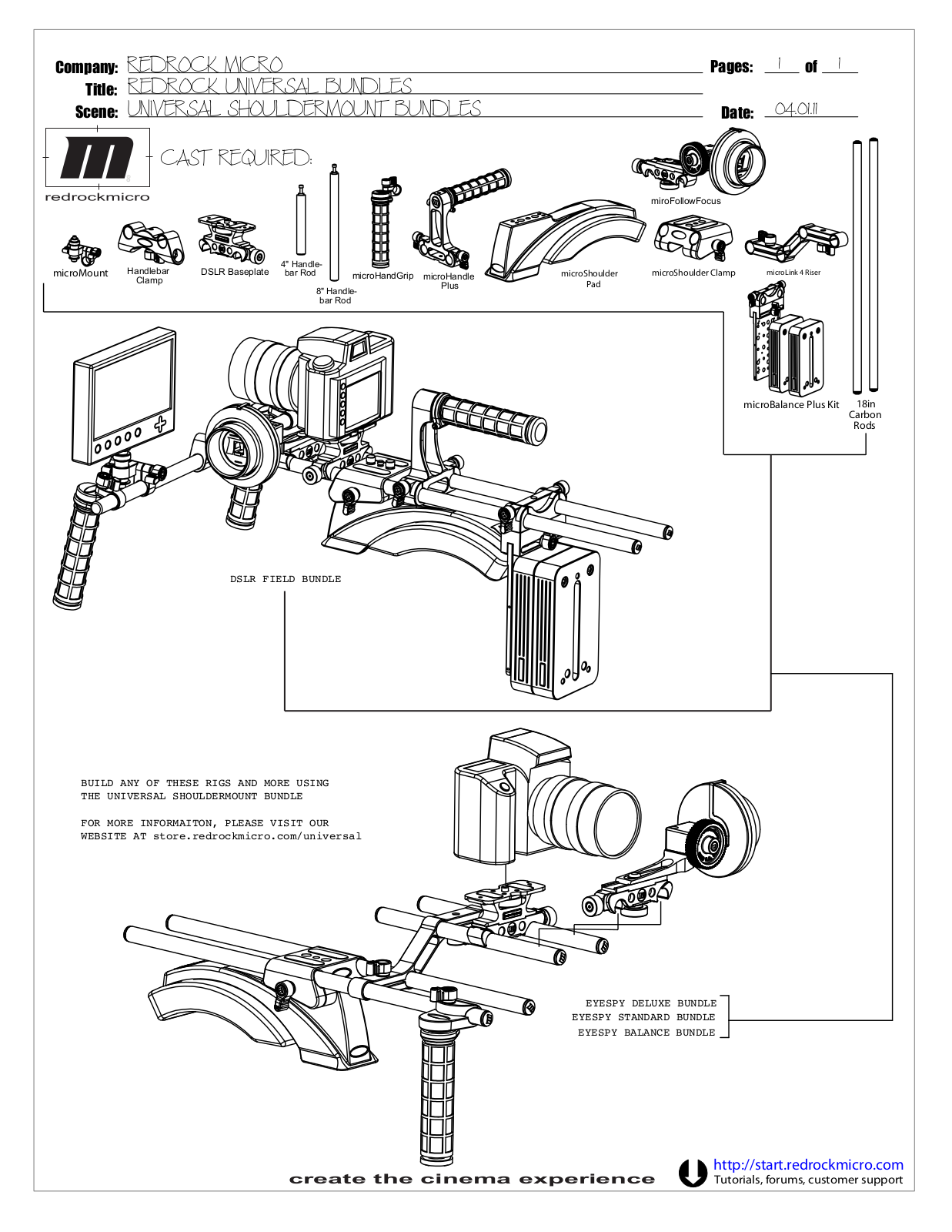 Redrock Micro 18-066-1106, 18-066-0002 User manual