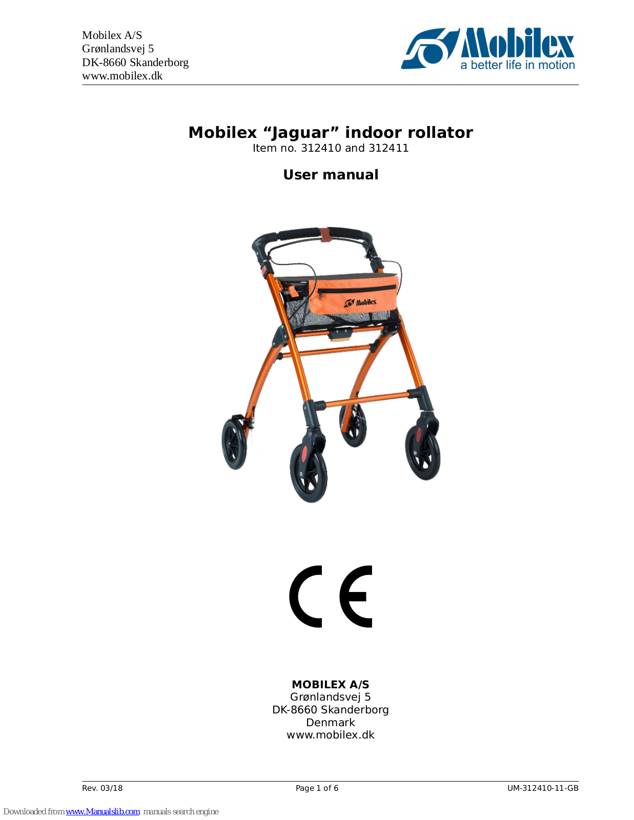 Mobilex Jaguar Orange, Jaguar Light blue, 312411, 312410 User Manual