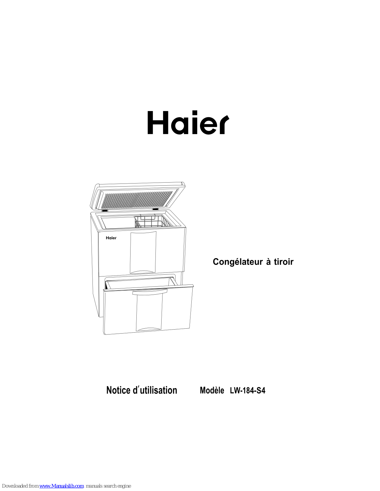 Haier LW-184-S4 Notice D'utilisation