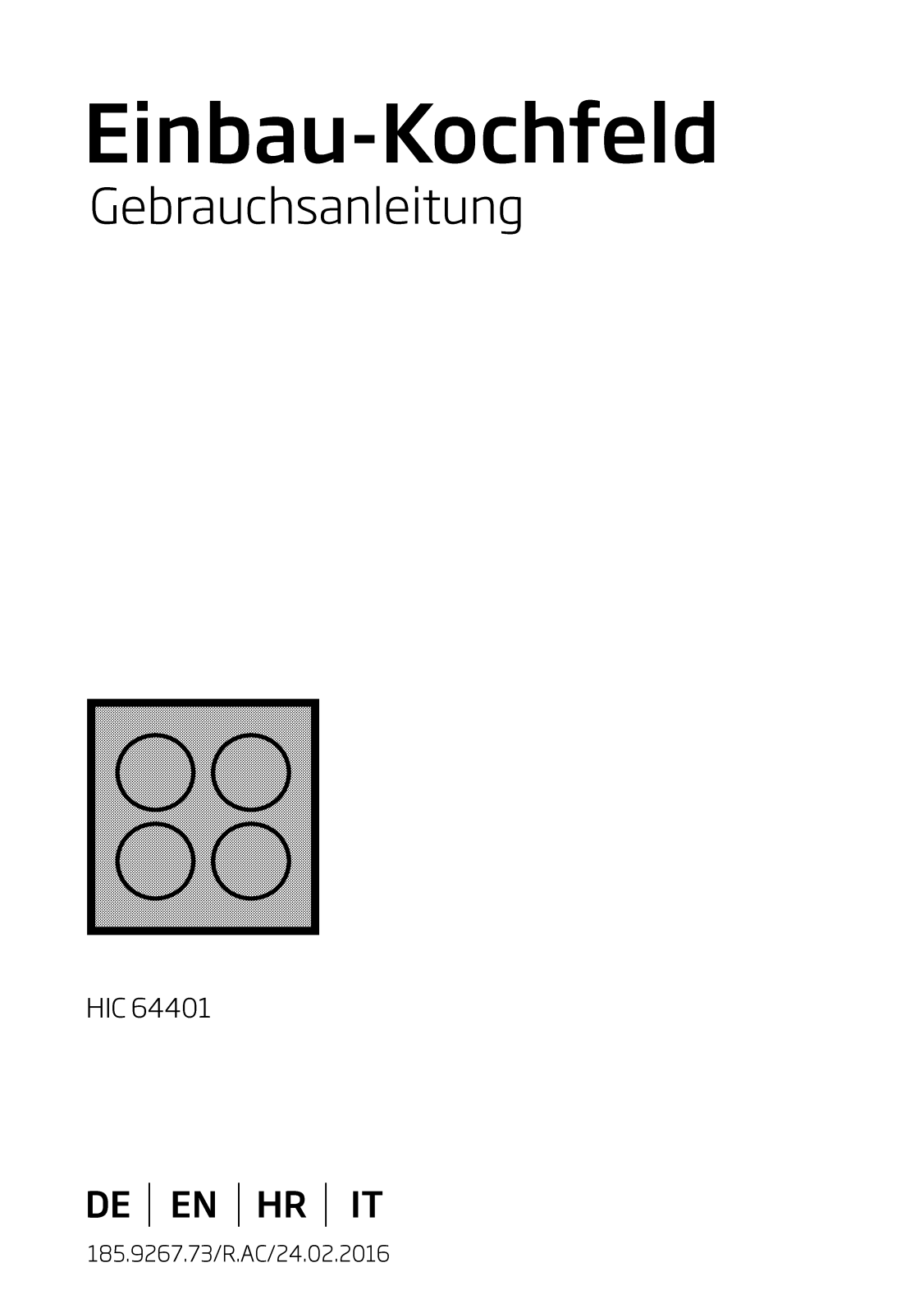 BEKO HIC 64401 operation manual