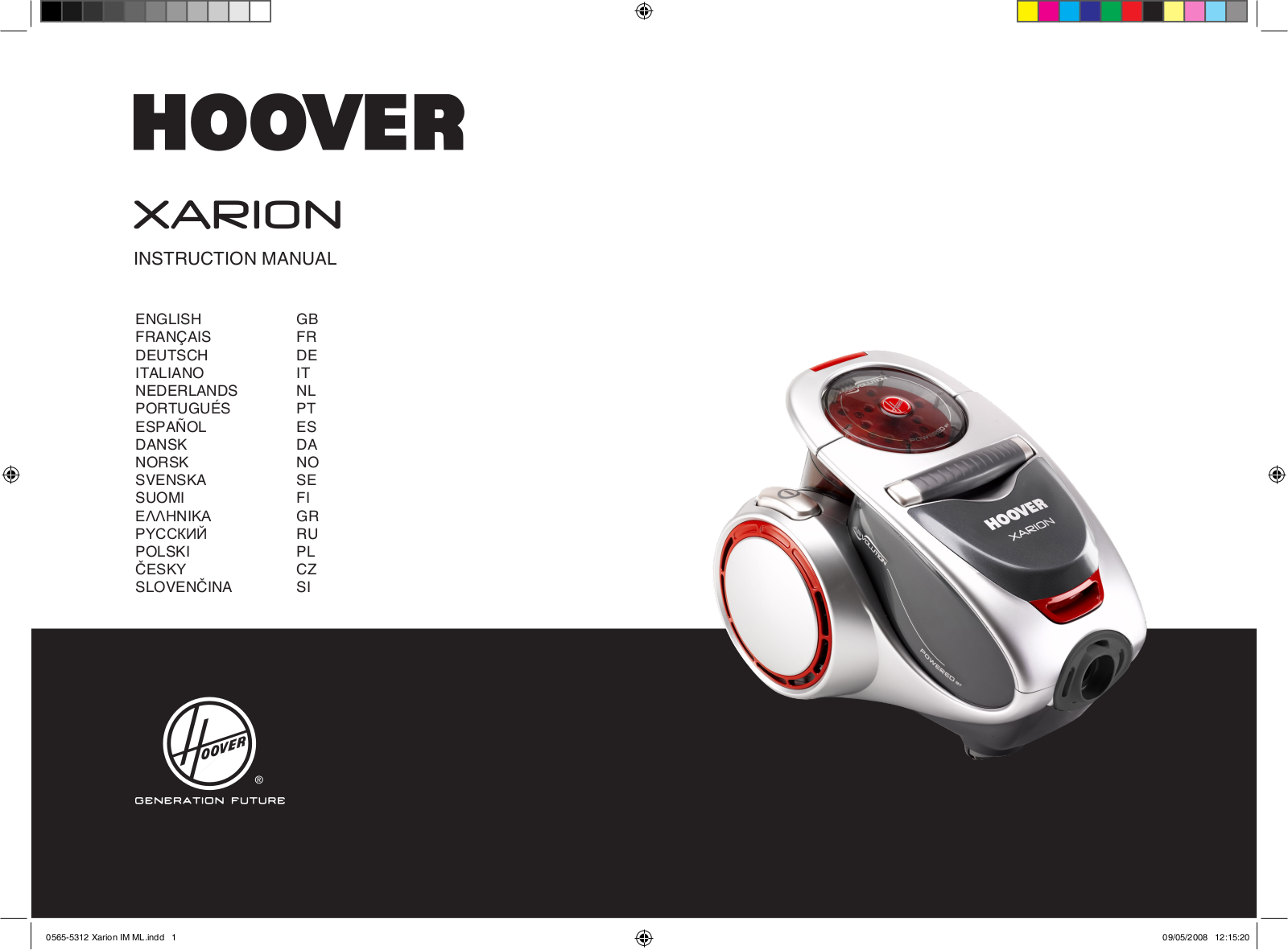 HOOVER XARION User Manual