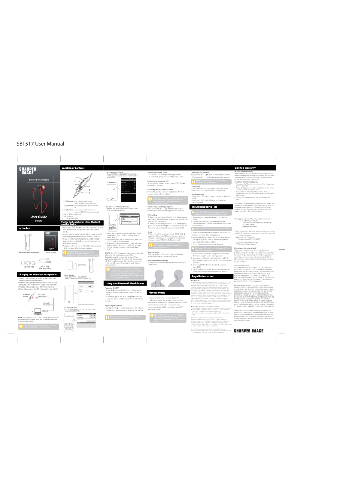 ATI Electronics SBT517 User Manual