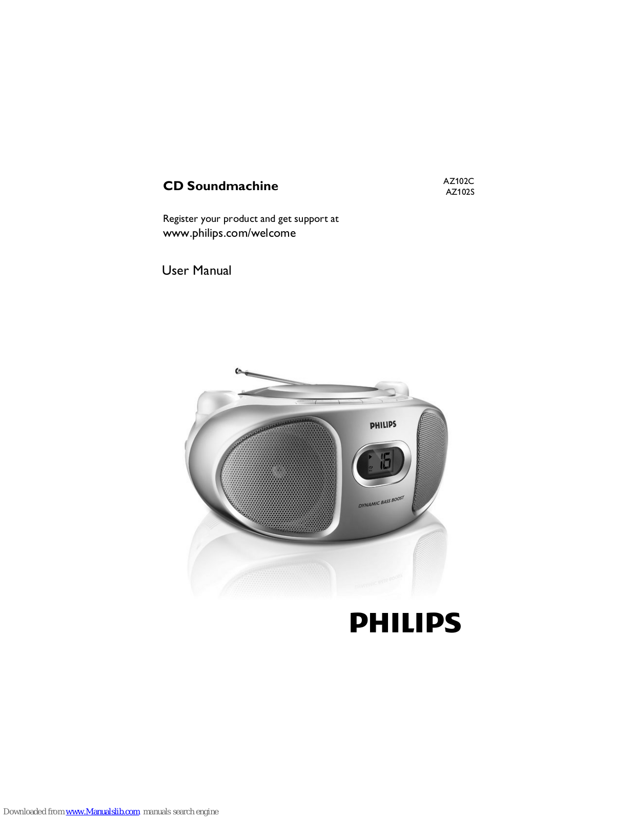 Philips AZ102B/79, AZ102C/79, AZ102S/79, AZ102C, AZ102S User Manual