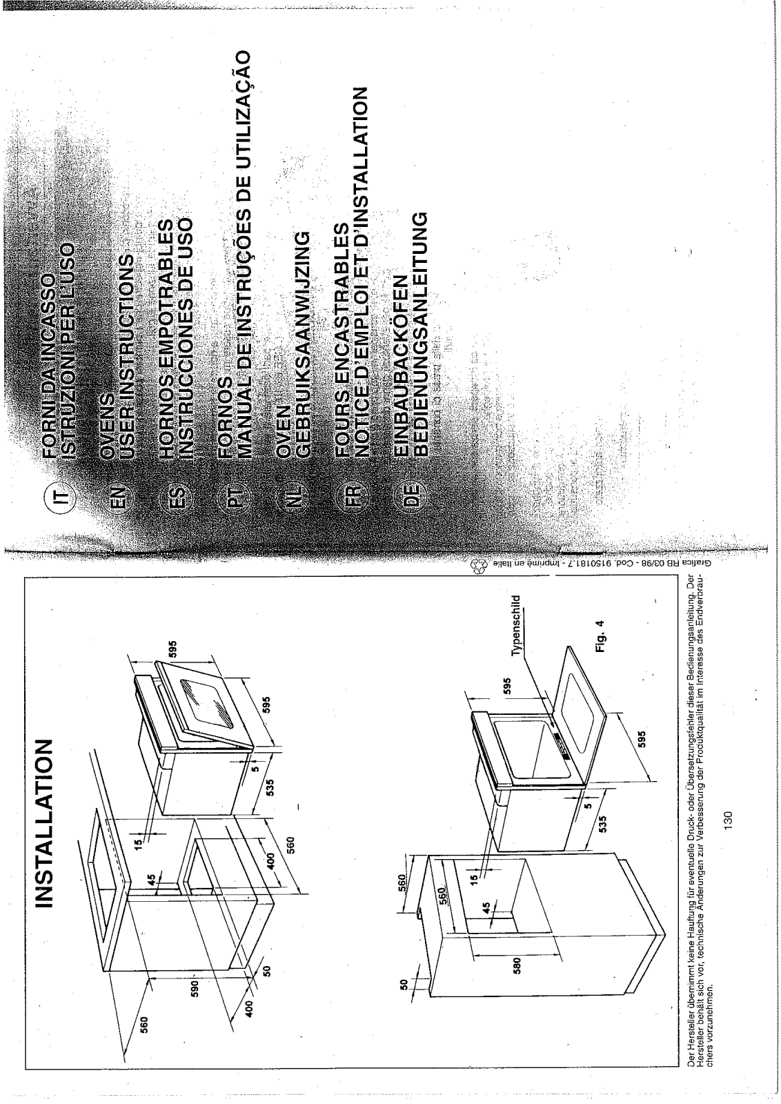 Candy FO F243, FO F112 User Manual