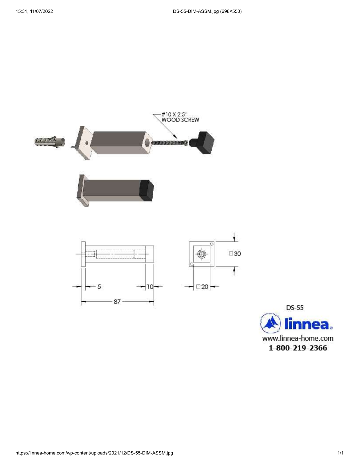 Linnea LNNE1304 Dimensions - ManualMachine.com