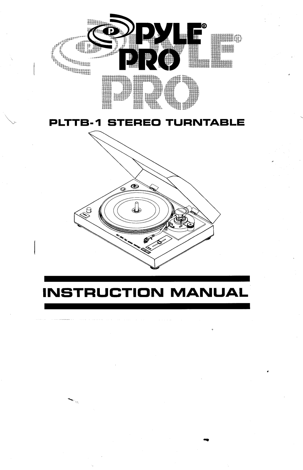 PYLE Audio PLTTB-1 User Manual