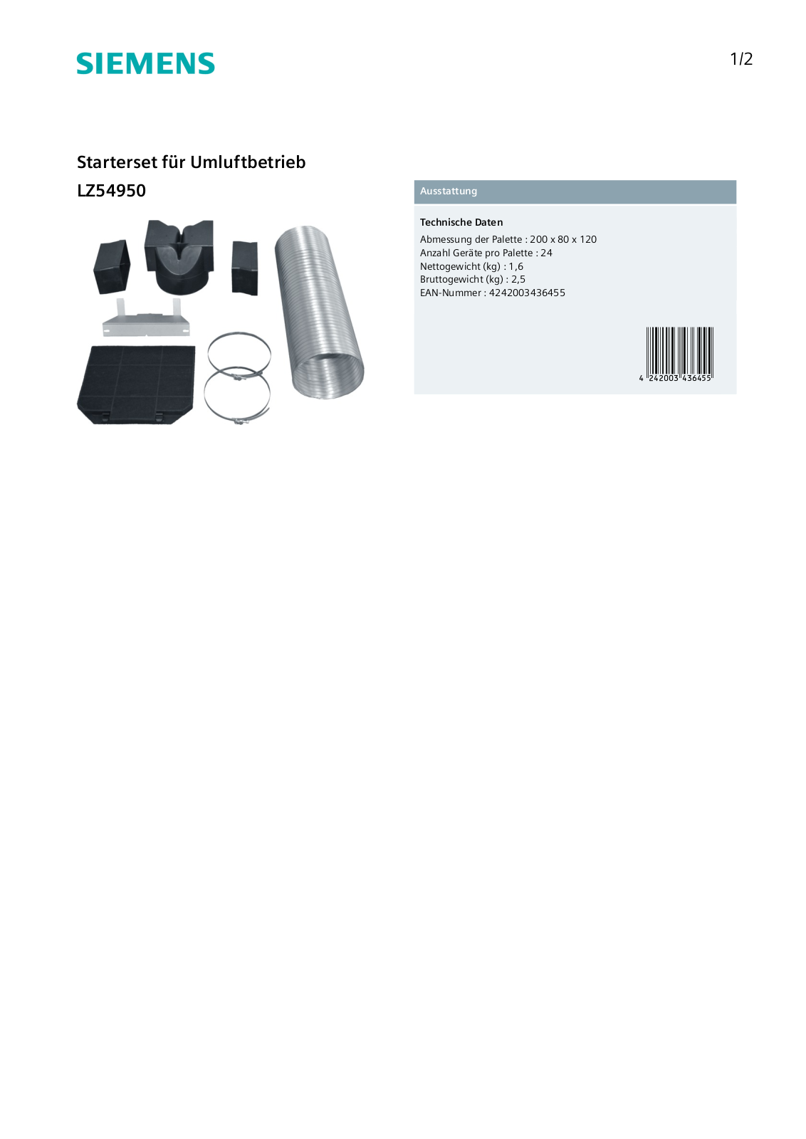 Siemens LZ54950 User Manual