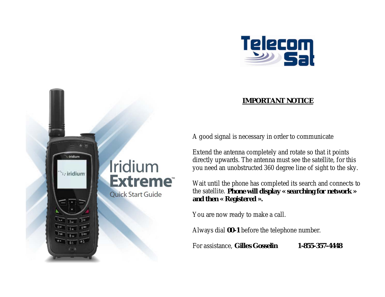 Iridium Extreme Quick Start Manual - ManualMachine.com