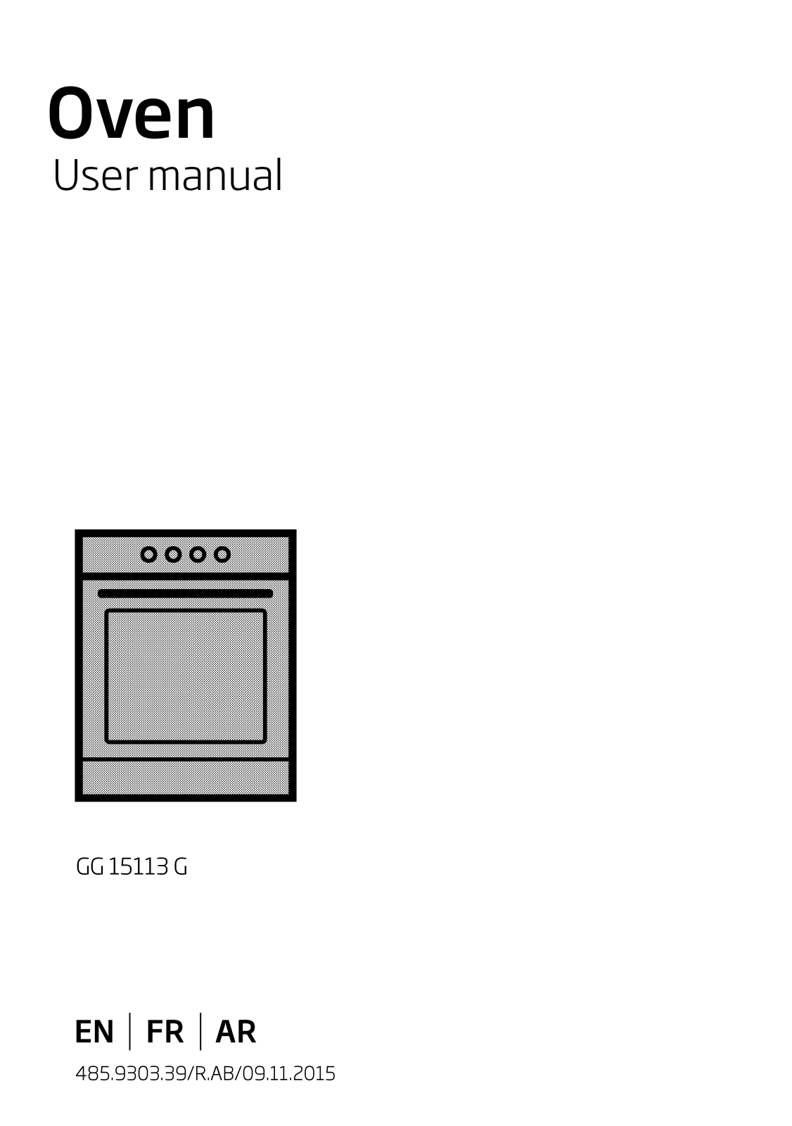 Beko GG15113G User manual