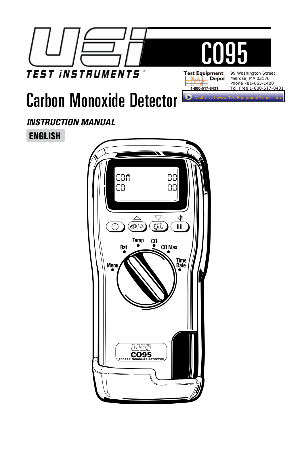 UEi CO95 Instruction Manual