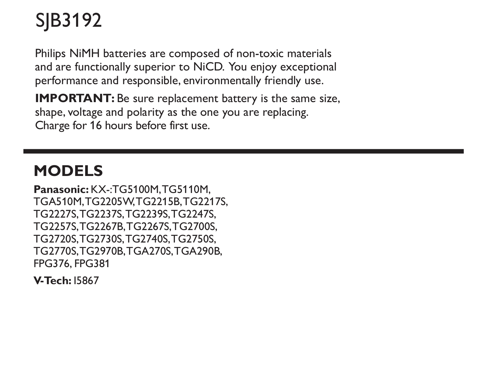 Philips SJB3192-17 User Manual