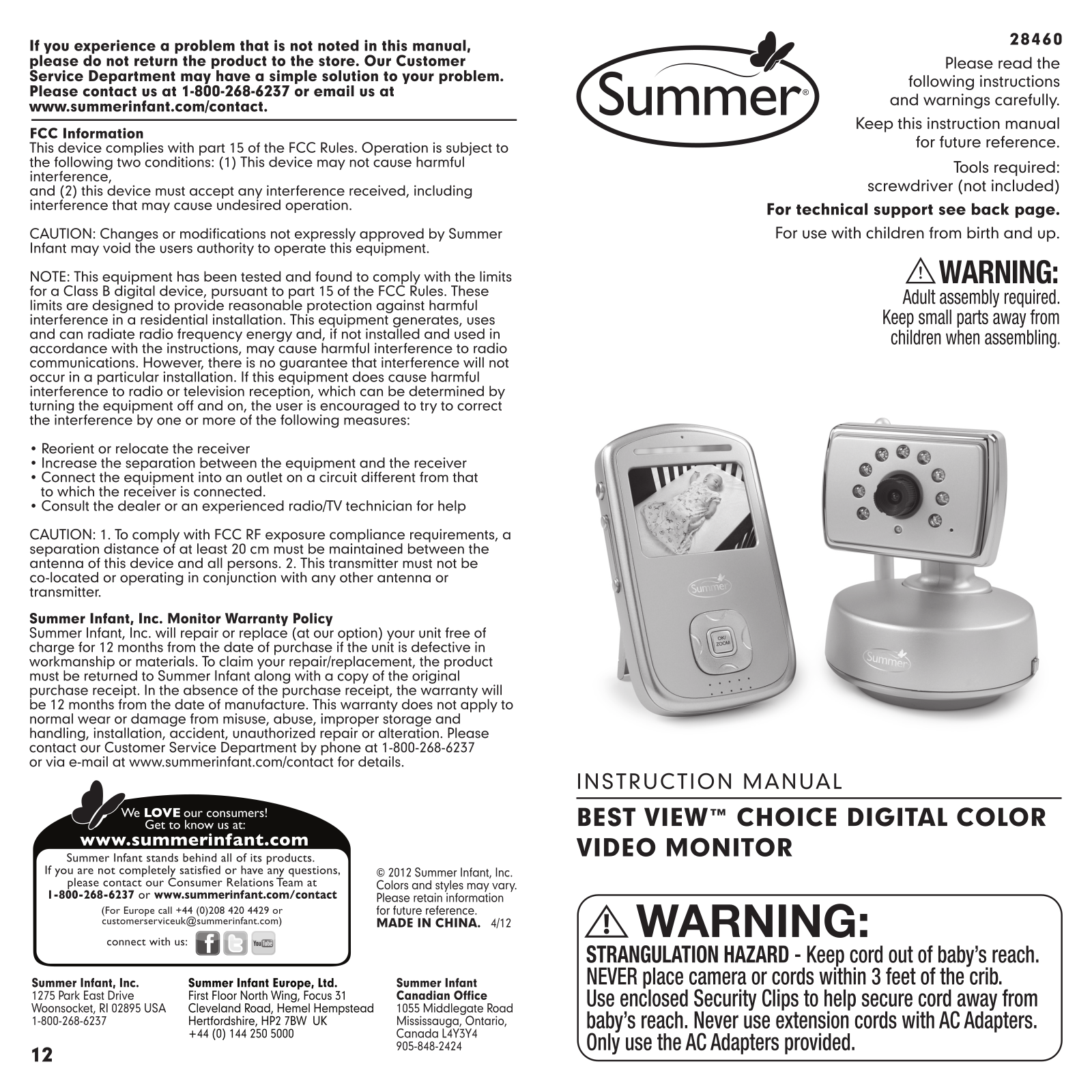 Summer Infant 846T, 846R Users Manual - ManualMachine.com