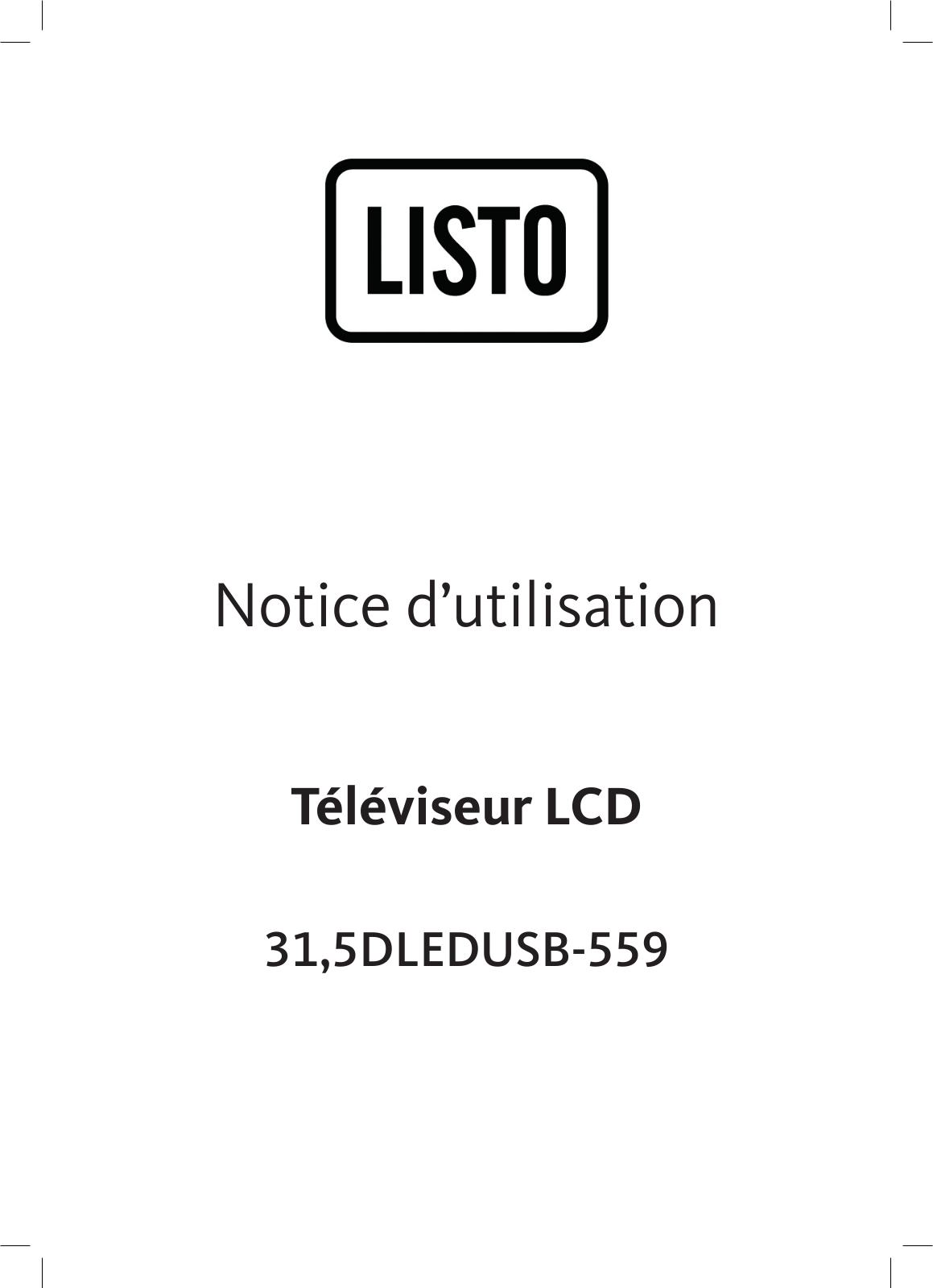 LISTO DLEDUSB-559 User Manual