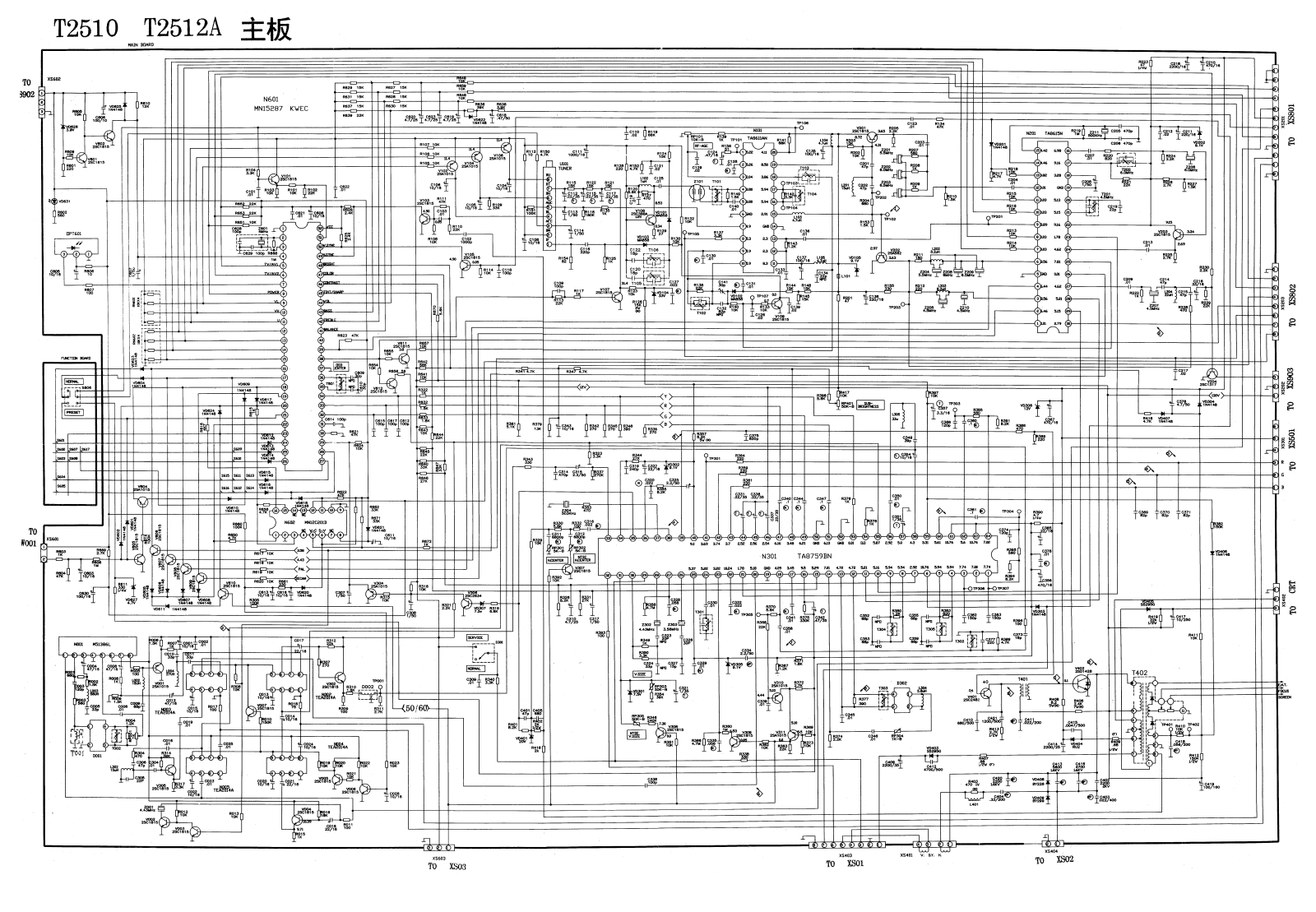 KONKA T2510, T2512A Schematic