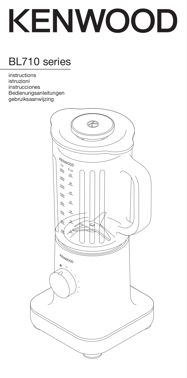 Kenwood BL710 User guide