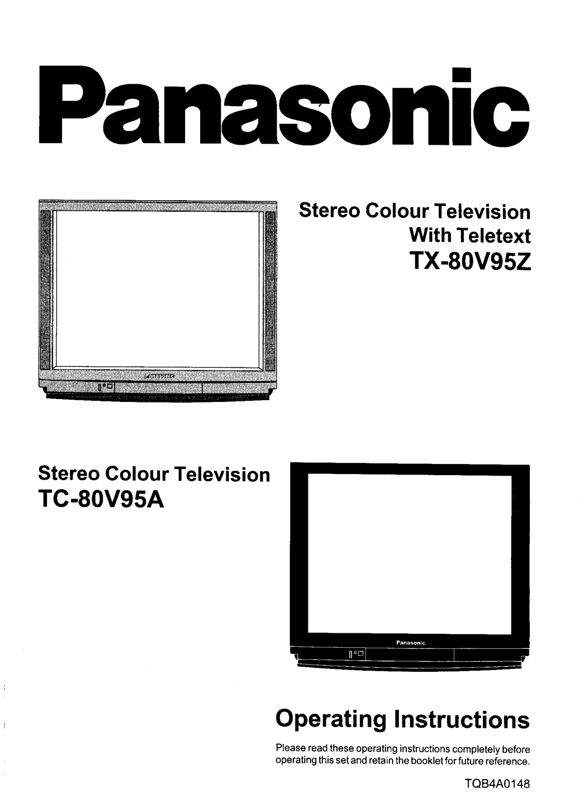 Panasonic TC-80V95A User Manual