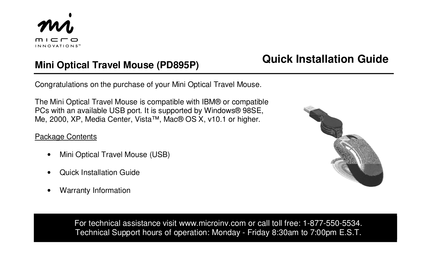 Micro Innovations PD895P User Manual