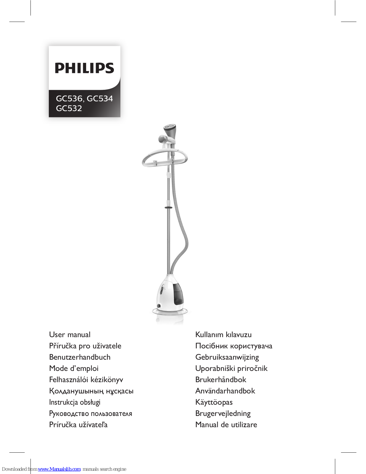 Philips GC536, GC534, GC532 User Manual