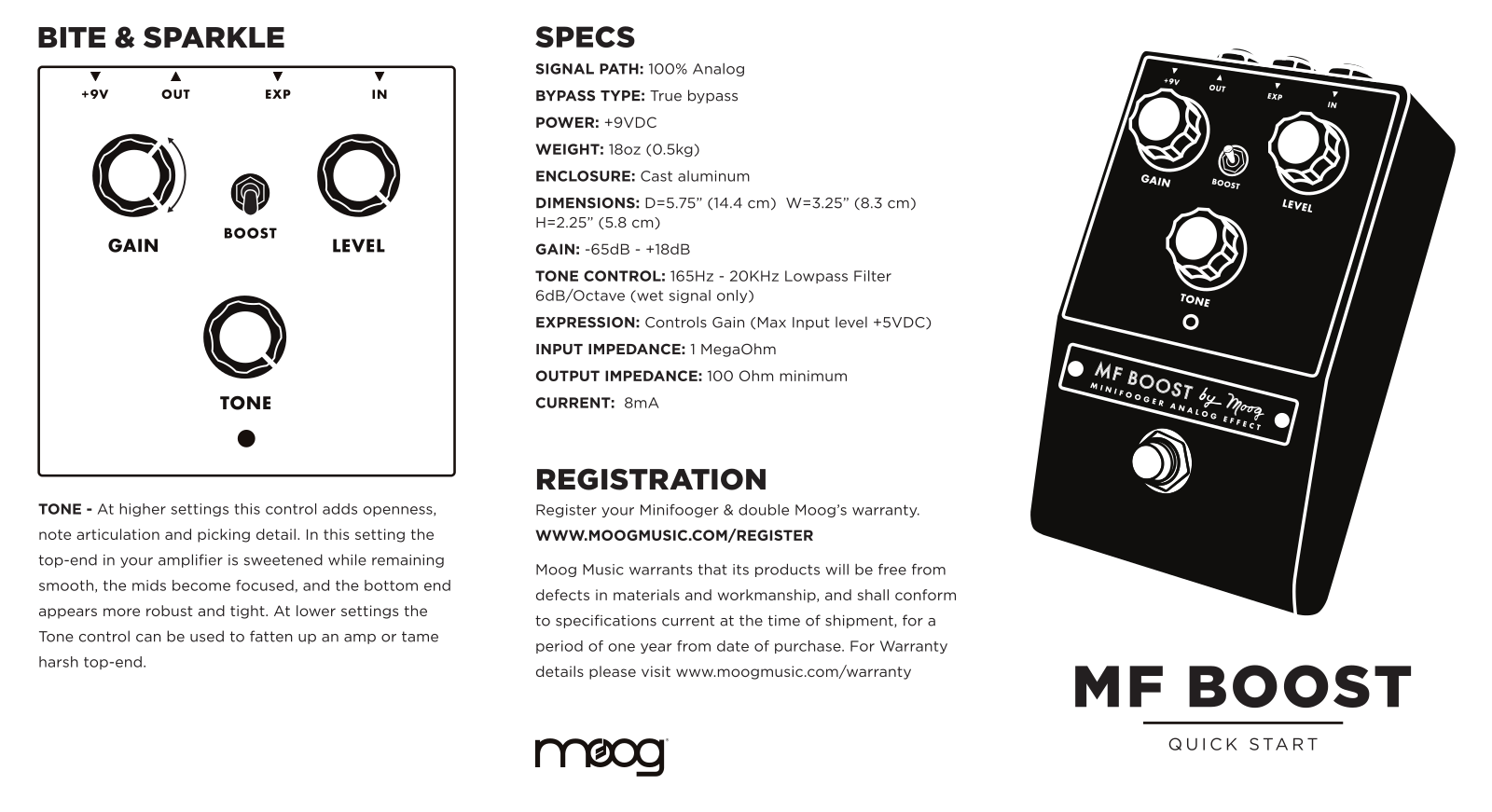 Moog MF Boost Quick Start Guide