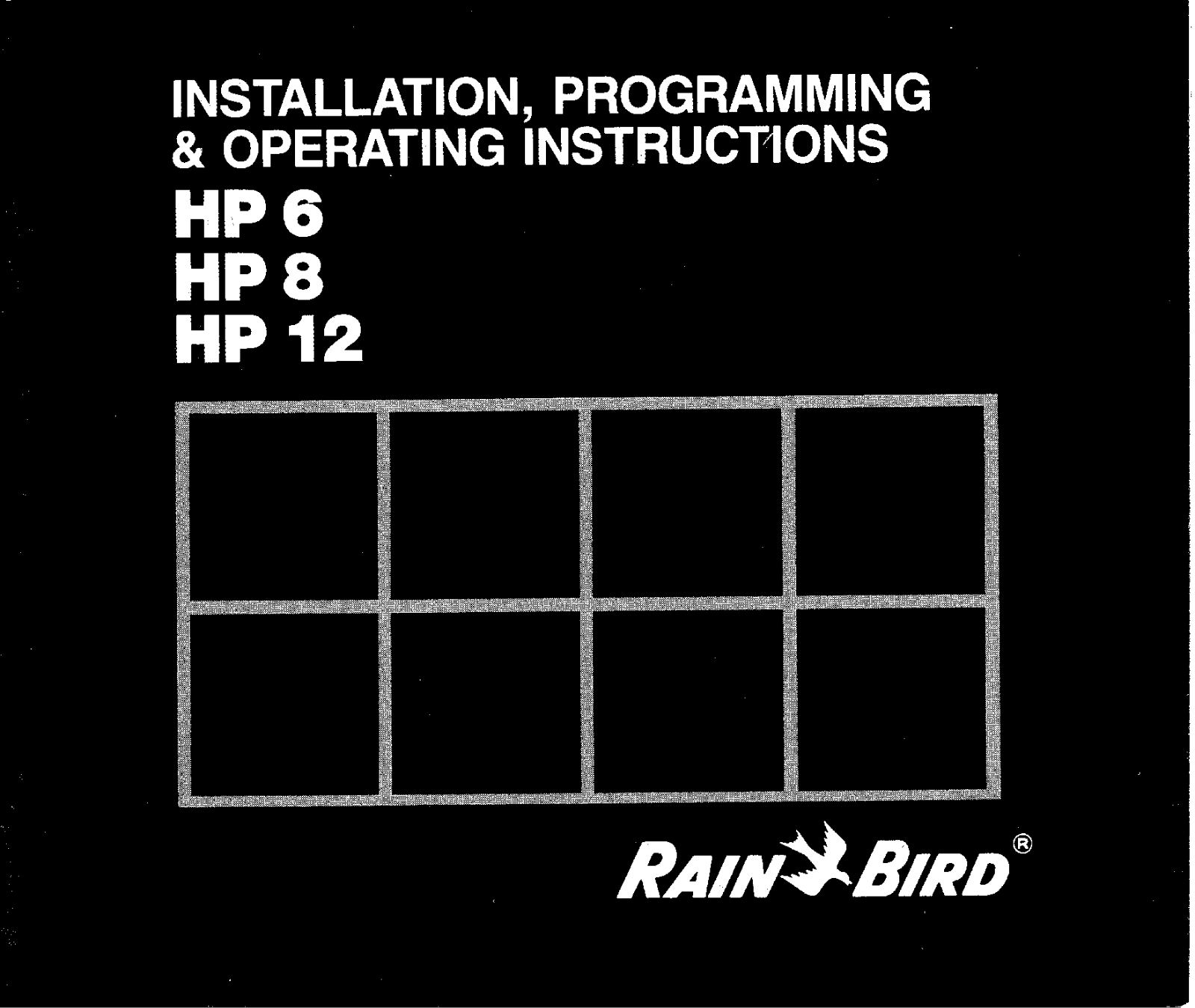 RAIN BIRD HP 6, HP8, HP12 installation Guide