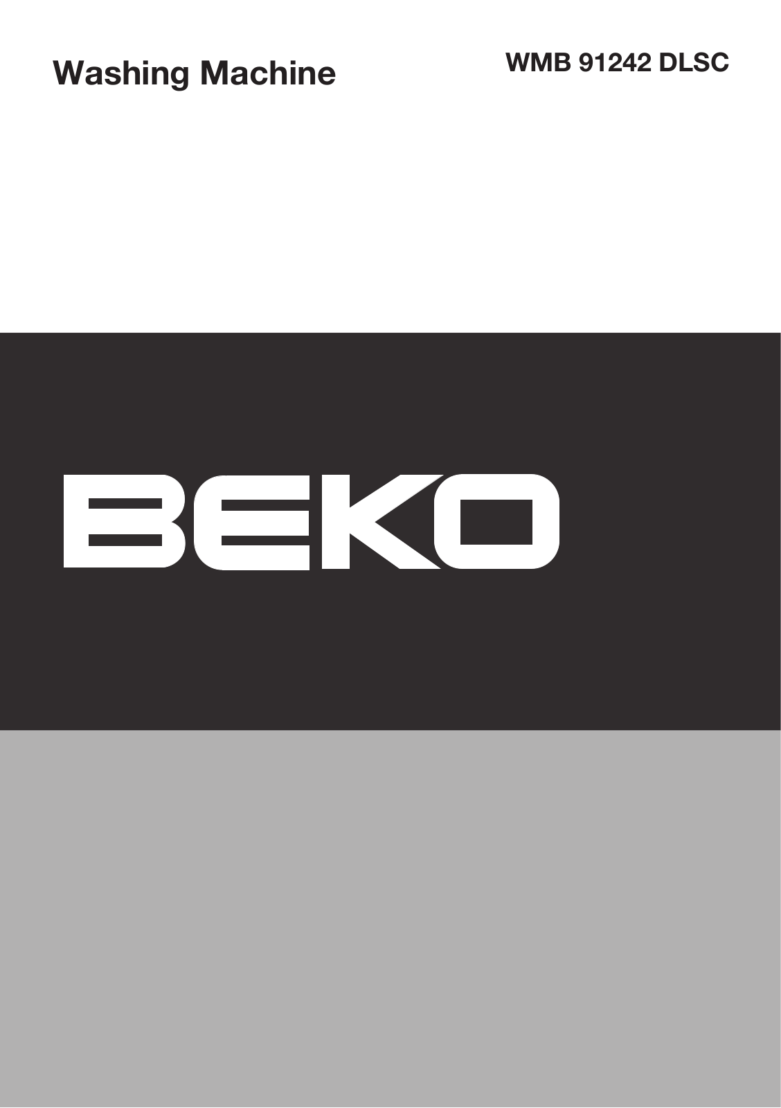 Beko WMB 91242DLSC User Manual