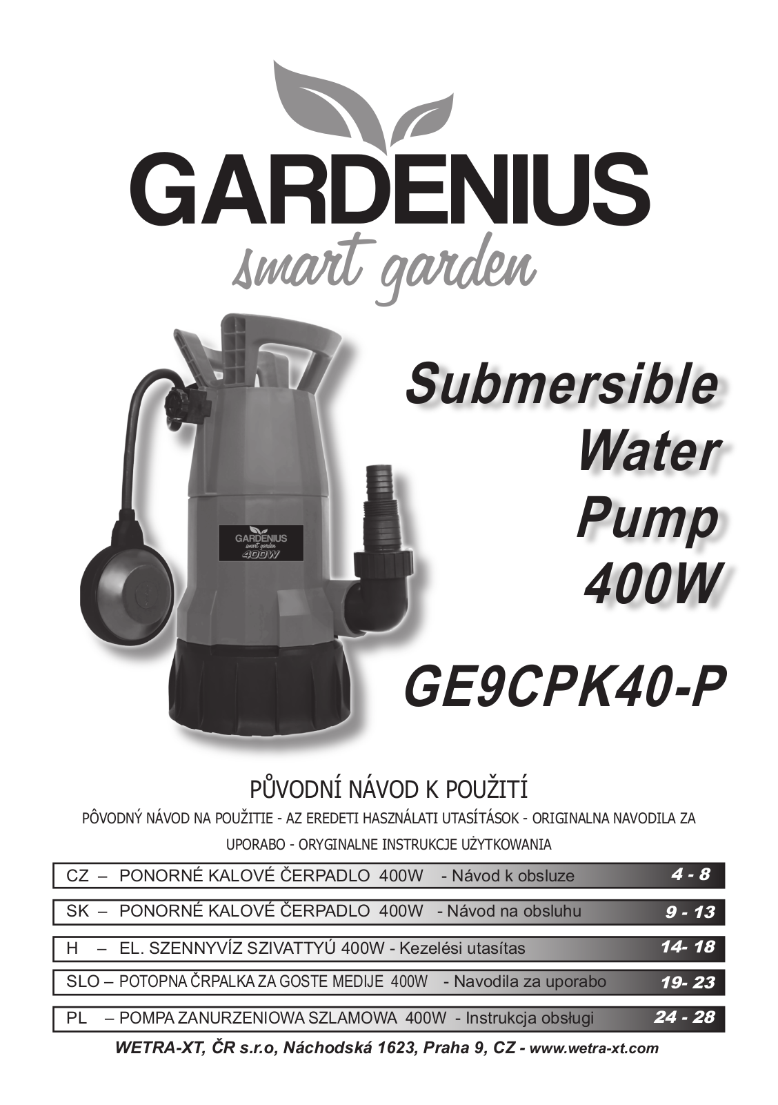 Gardenius GE9CPK40-P User Manual