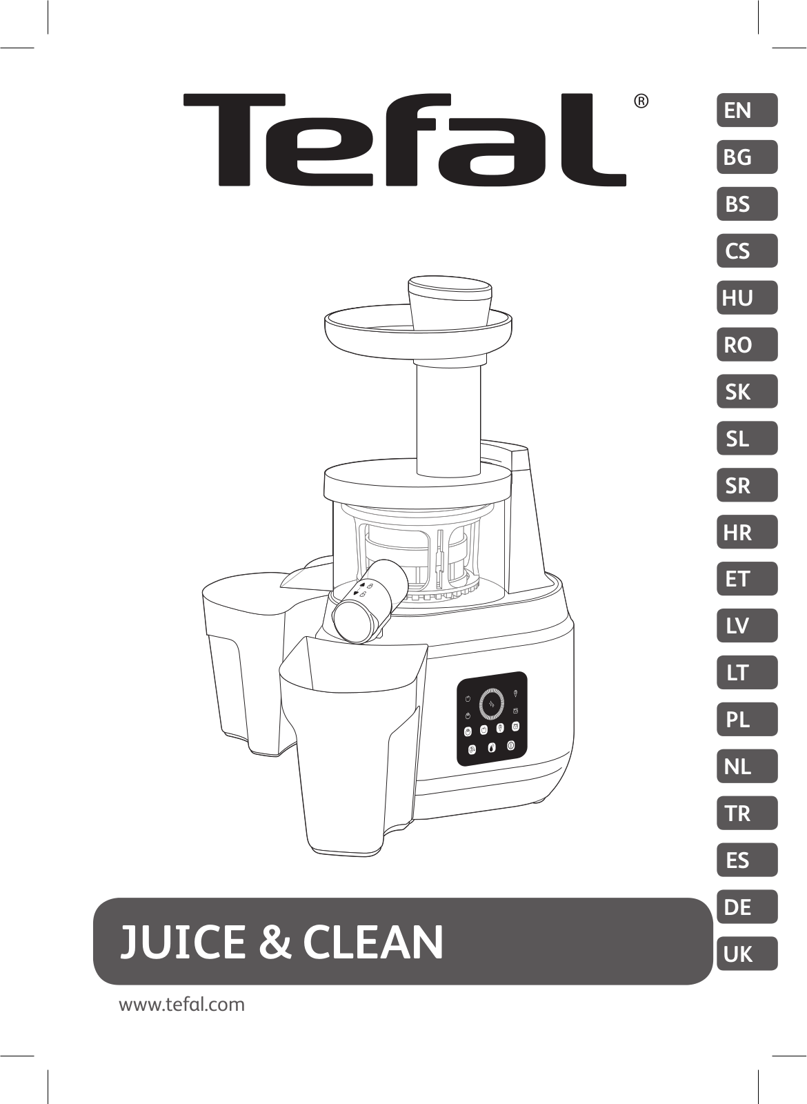 TEFAL JUICE & CLEAN, JUICEO User Manual