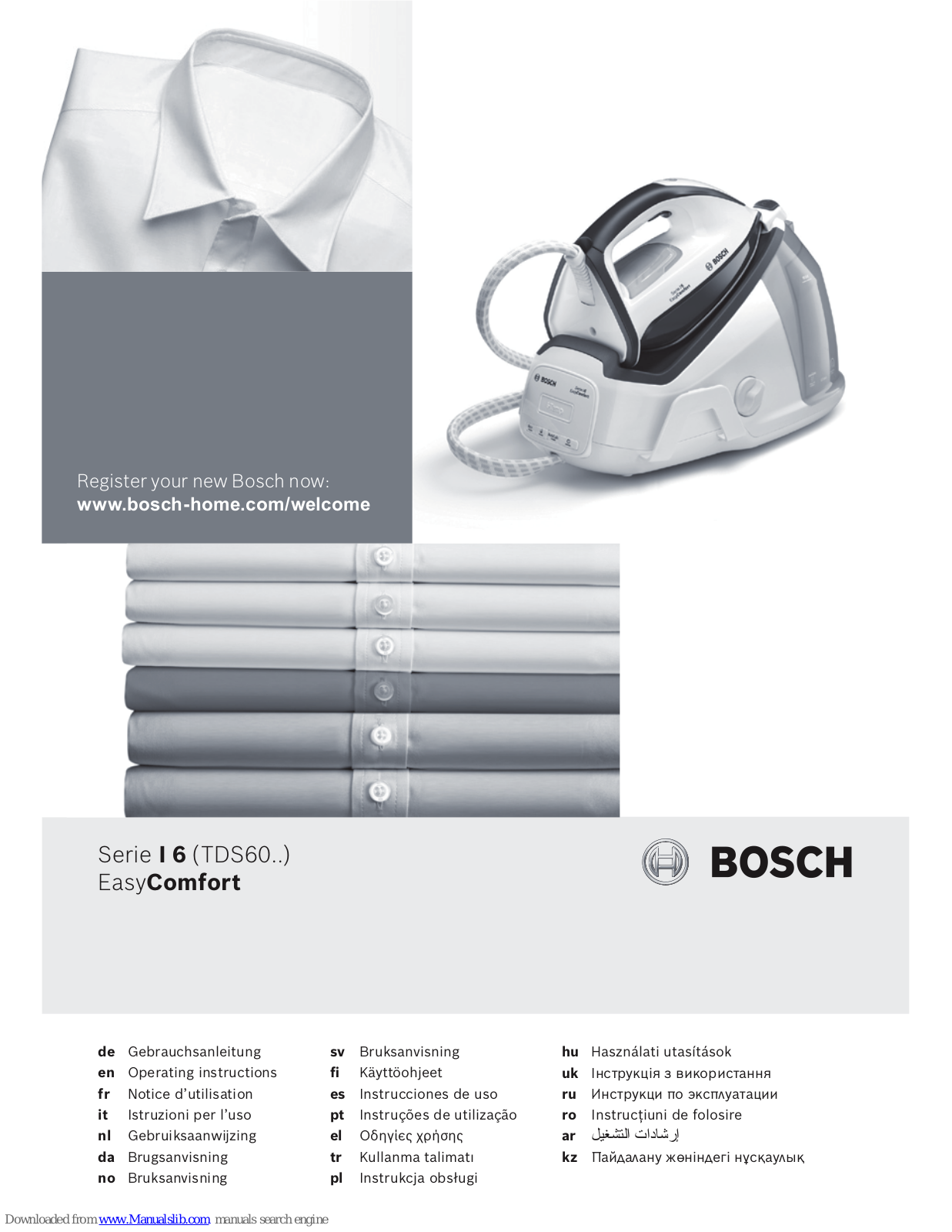 Bosch Serie I 6 Operating Instructions Manual