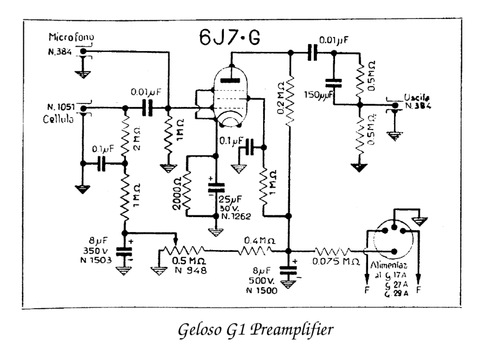 Geloso g1 pre schematic